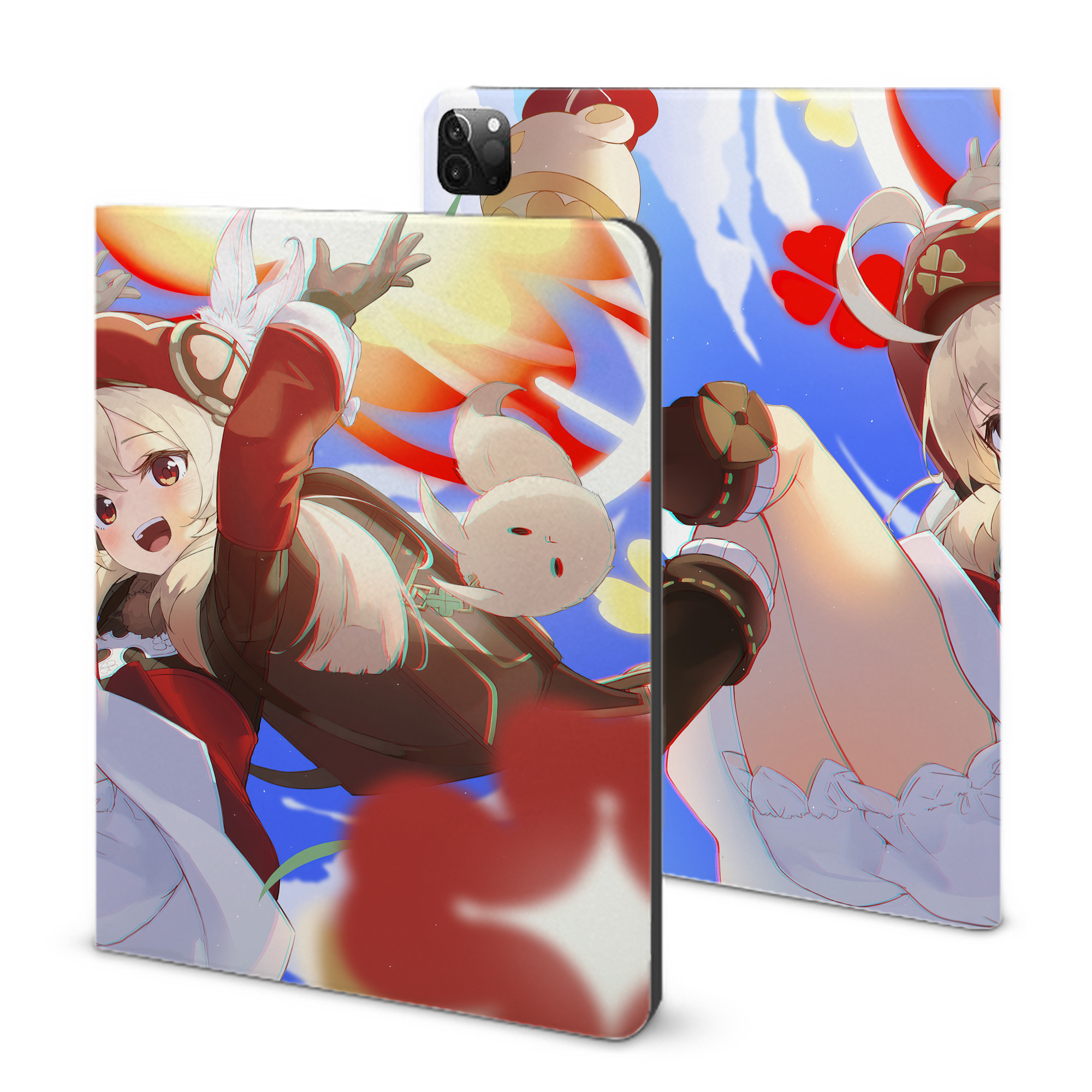 げんし神 genshin IPadケース ペンホルダー付き ブックスタイルデザイン